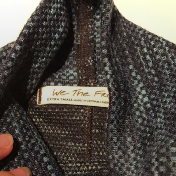 Free People We The Free Sunny Days Turtleneck in Overboard Combo Blue - Picture 5 of 8